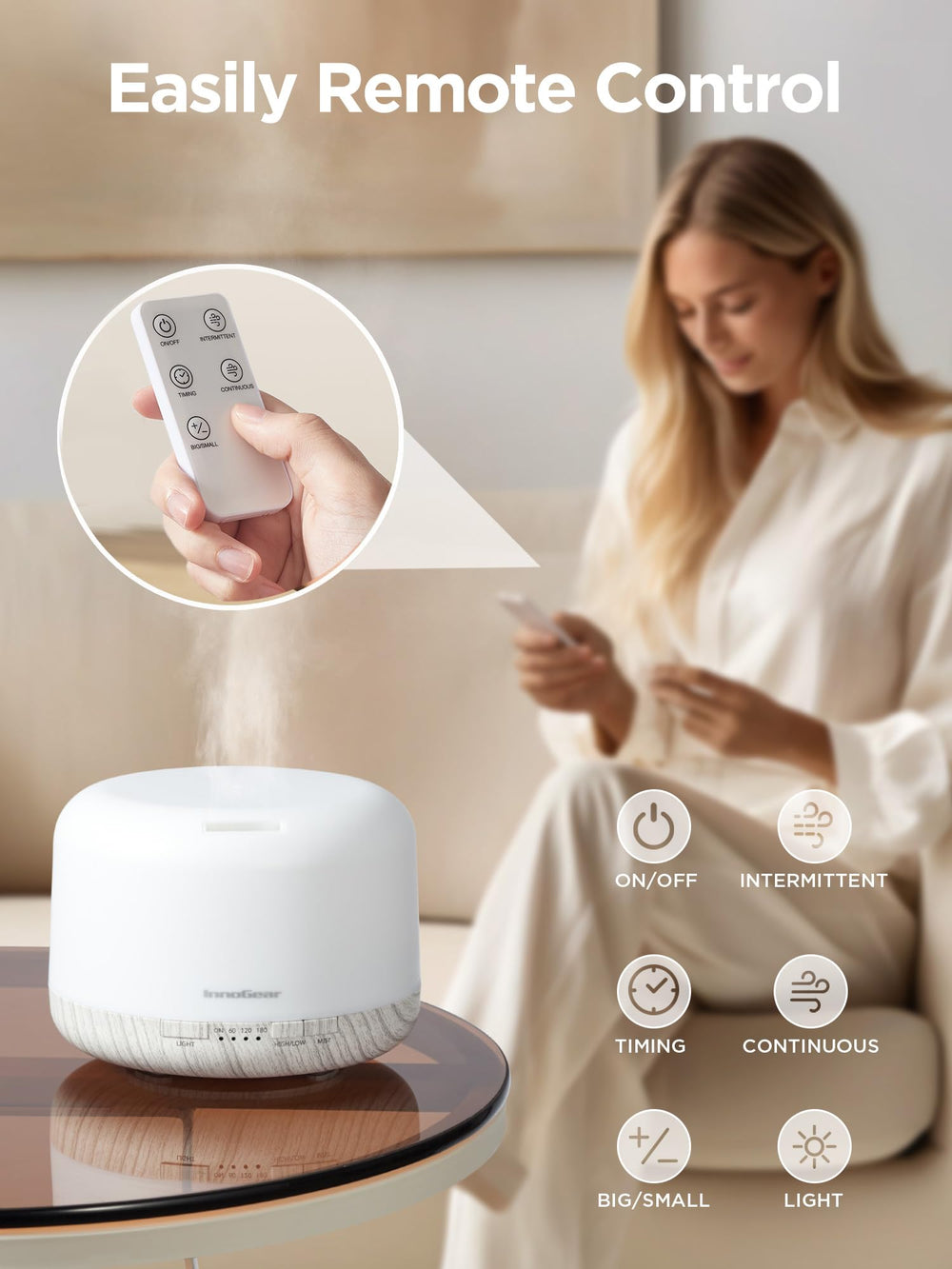 Ambient night light with multiple color options