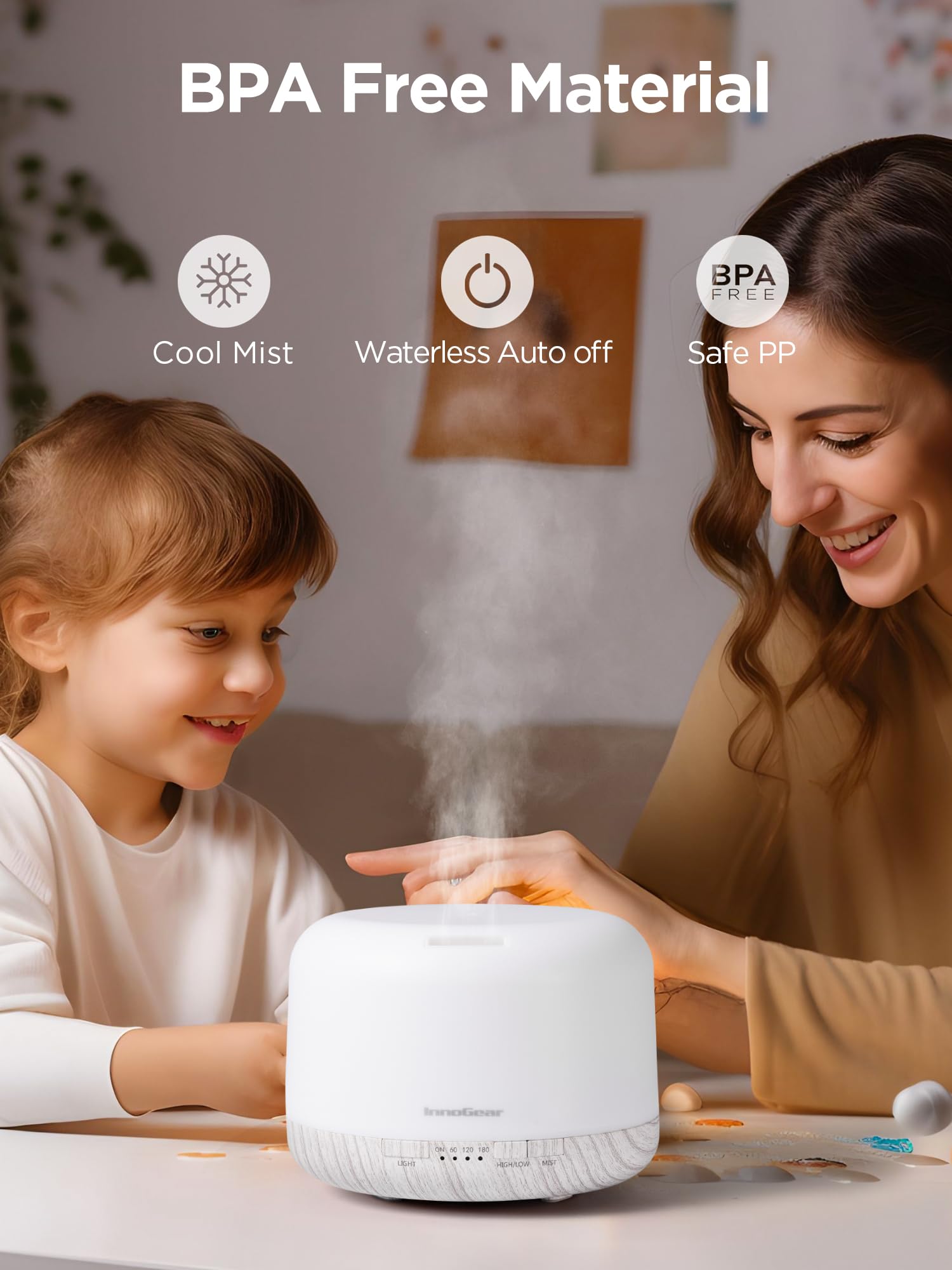 InnoGear diffuser in a living room setting for large spaces