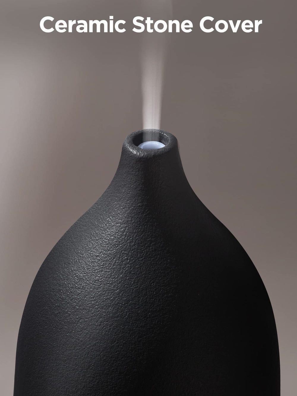 Side view of InnoGear ceramic diffuser black 150ml