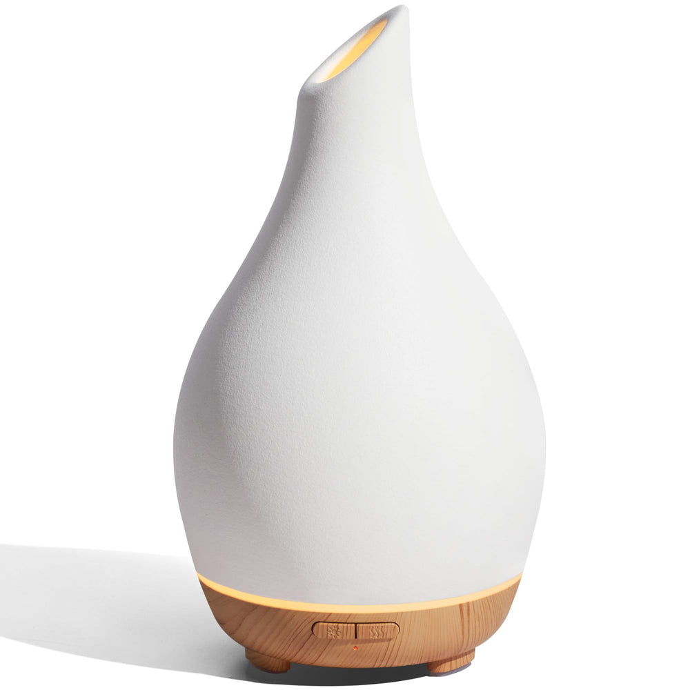 InnoGear ceramic diffuser 150ml in white vase shape – front view