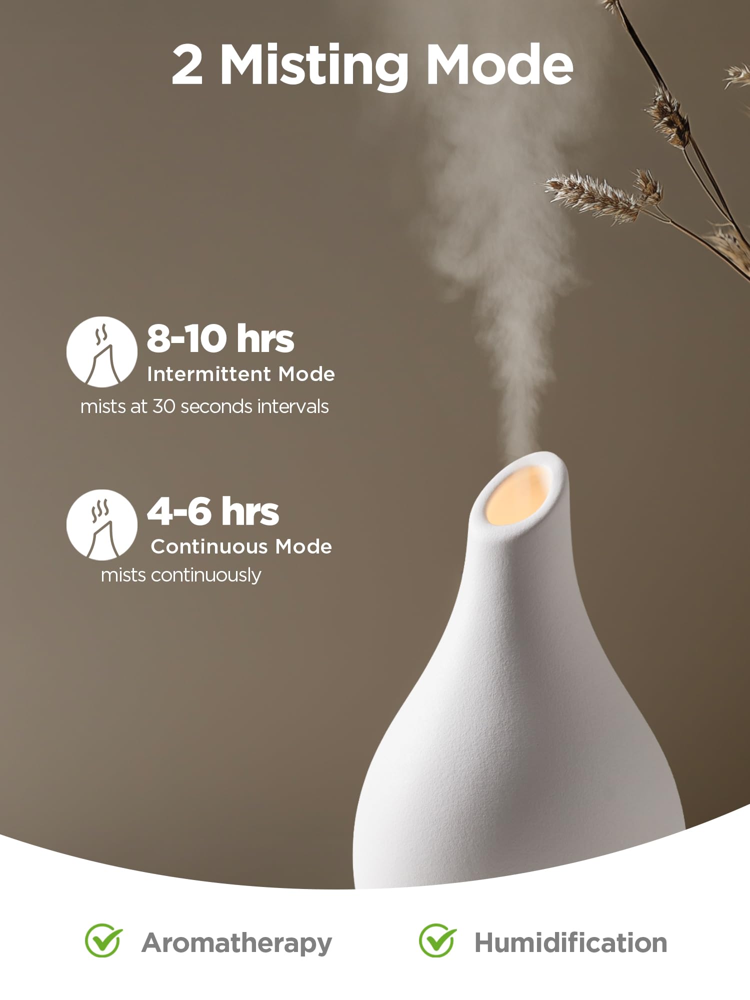 Clear water tank and base of the InnoGear 150ml diffuser