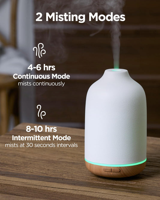 Close-up of fingerprint-resistant ceramic diffuser cover