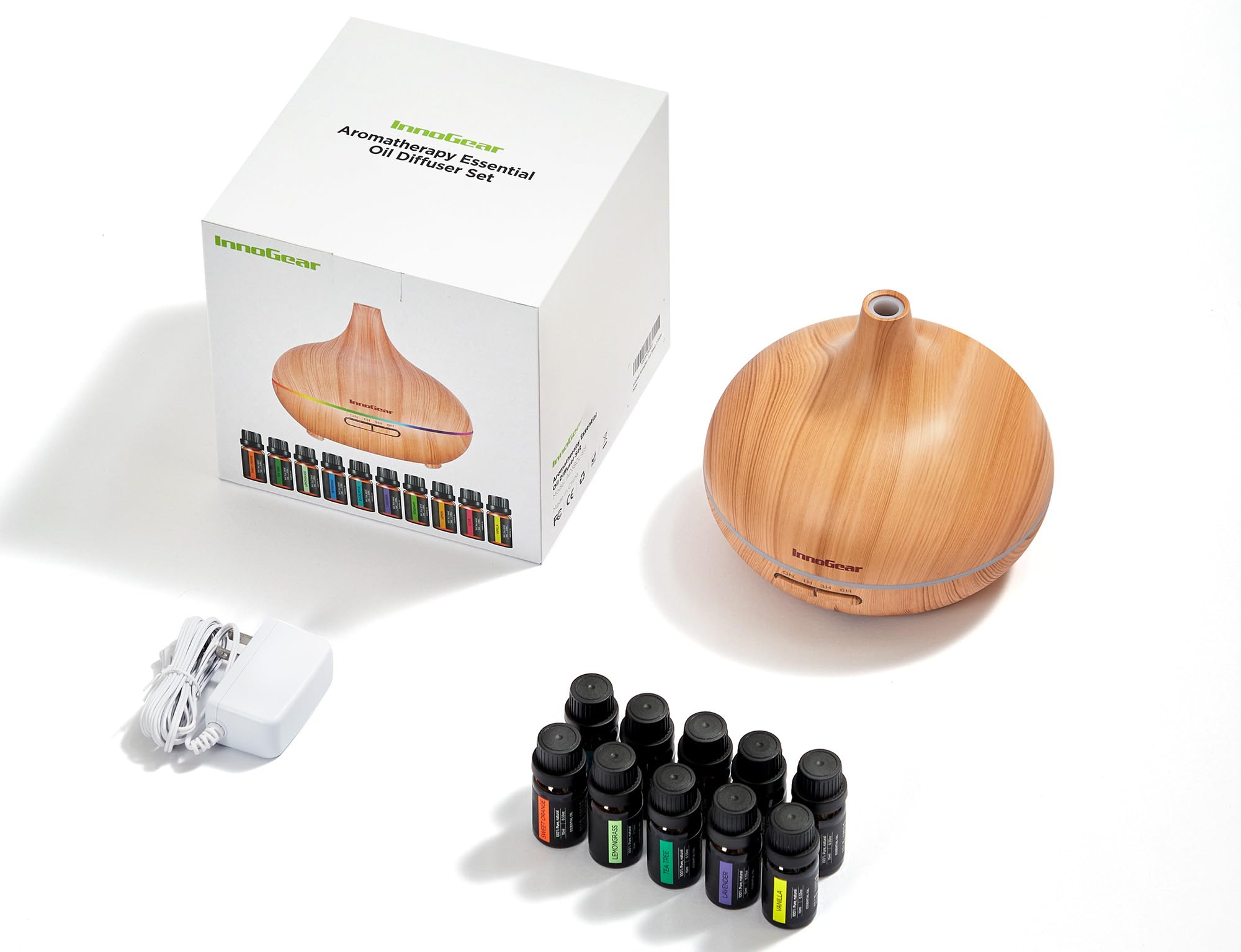 10 essential oils set included with diffuser (10ml each)