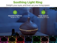 InnoGear diffuser with 7-color LED ring lighting