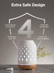 InnoGear diffuser illuminated with its 7 mood lights