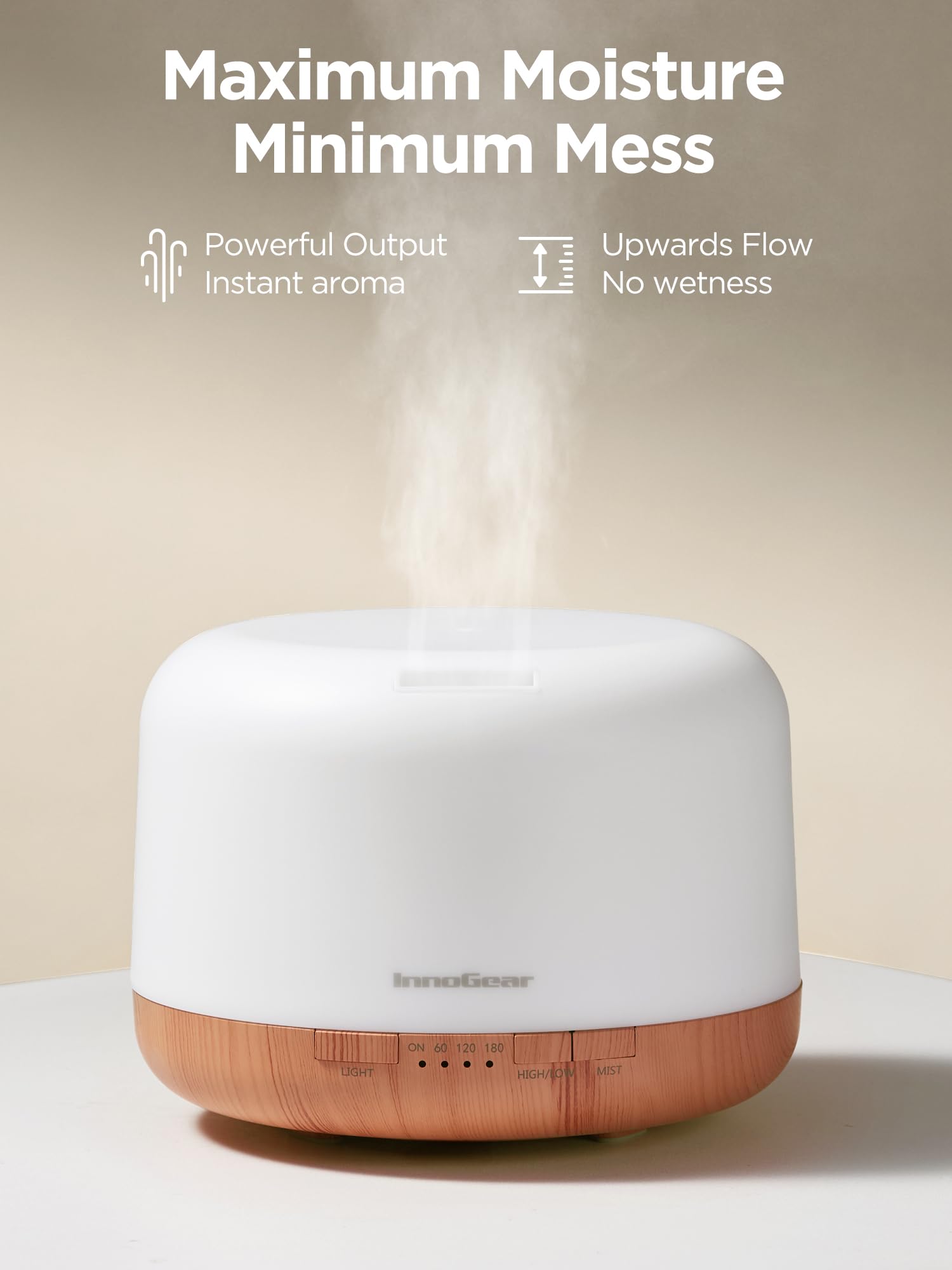 Diffuser auto-off timer display