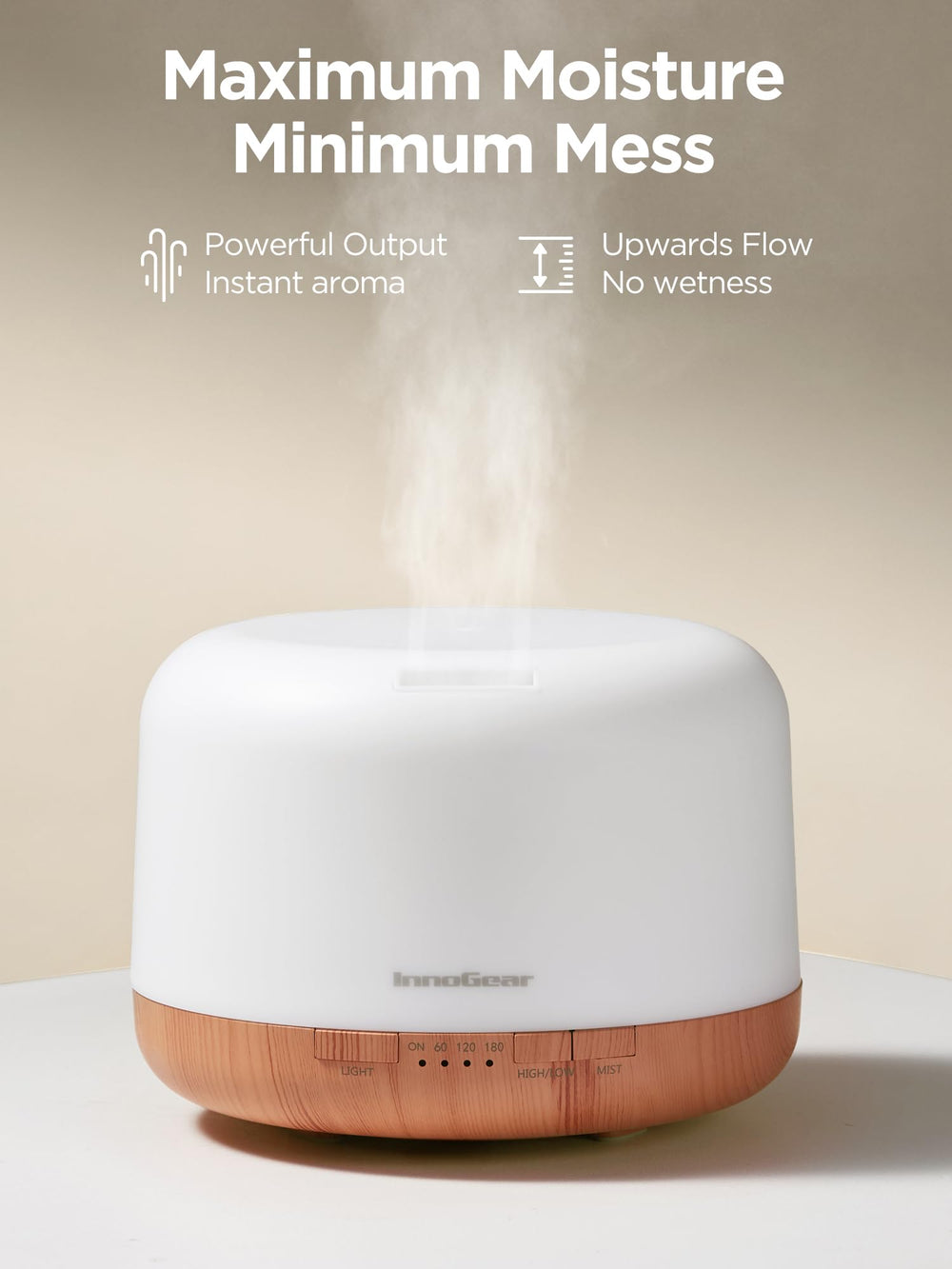 Diffuser auto-off timer display