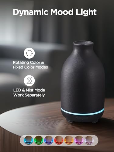  diffuser used as humidifier and night light in a room setting