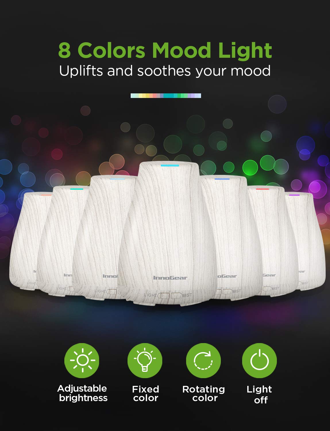 Continuous mist mode setting on InnoGear diffuser