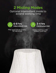 LED ambient lighting showing 7 colors on InnoGear diffuser