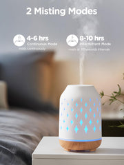 InnoGear diffuser in intermittent mist mode (8-10 hours)