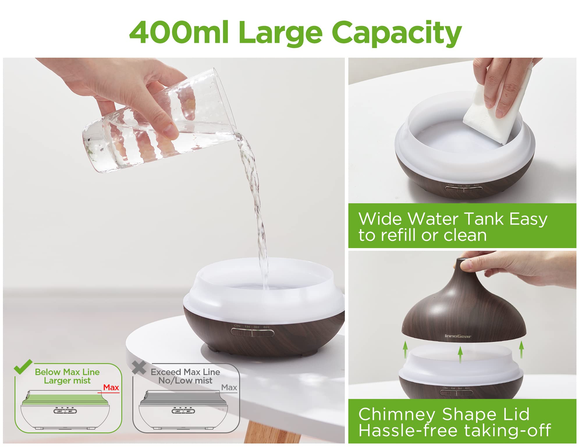 Packaging of InnoGear diffuser and essential oils set