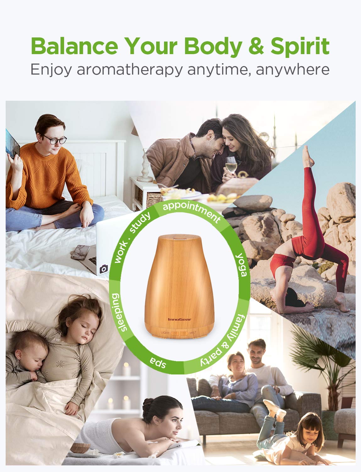 Warranty and support card for InnoGear diffuser