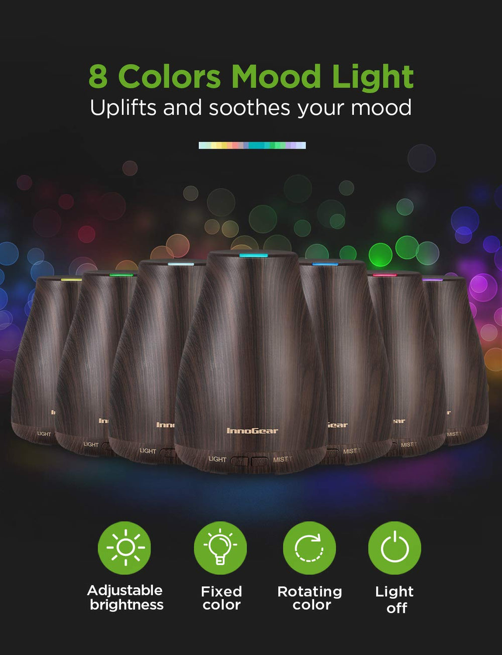 InnoGear diffuser placed in a living room