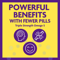 Close-up of 900 mg EPA/DHA omega-3 capsule