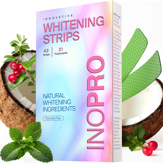InoPro Teeth Whitening Strips kit – 42 strips, 21 treatments