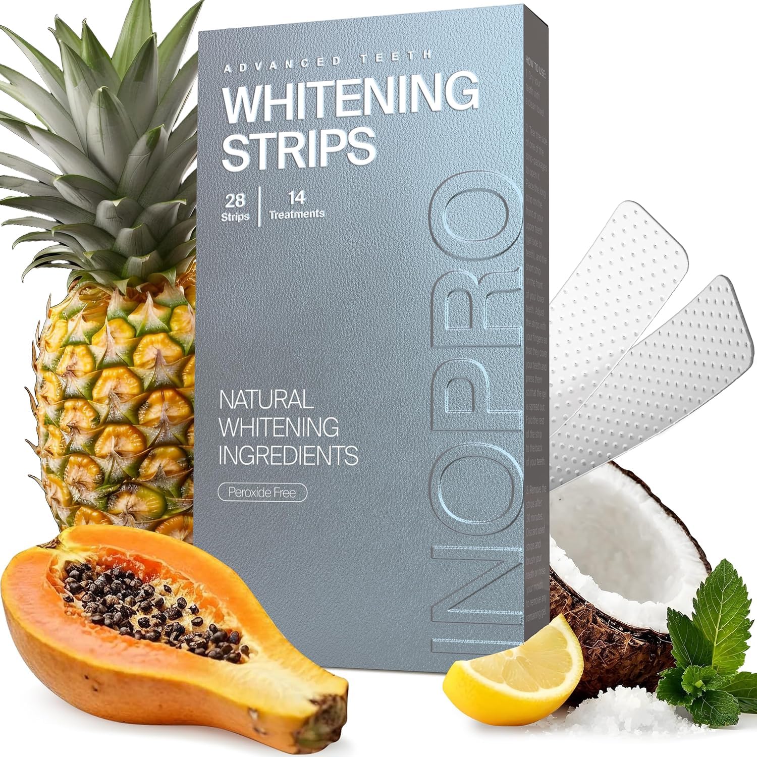 InoPro Teeth Whitening Strips Kit box front