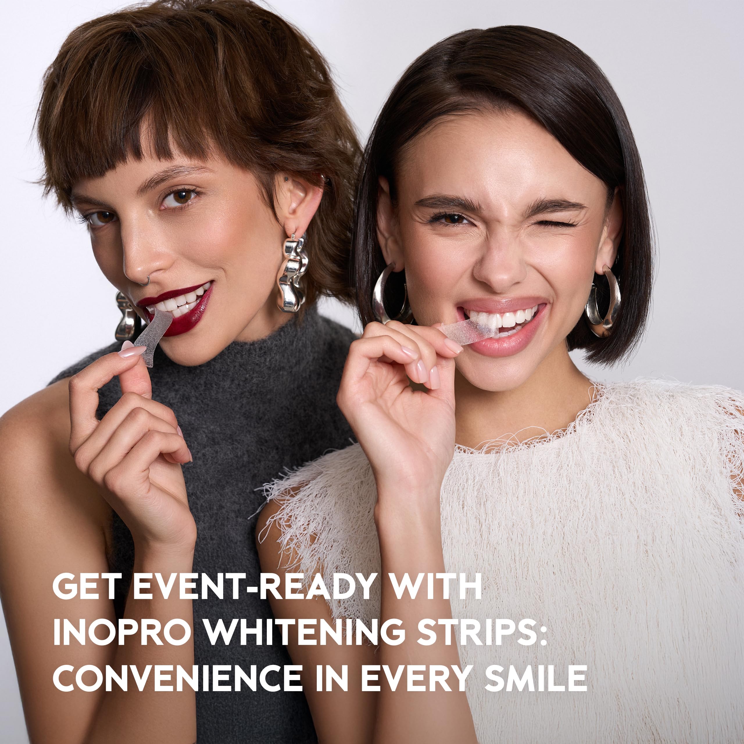 Friendly whitening for sensitive teeth concept with gentle imagery