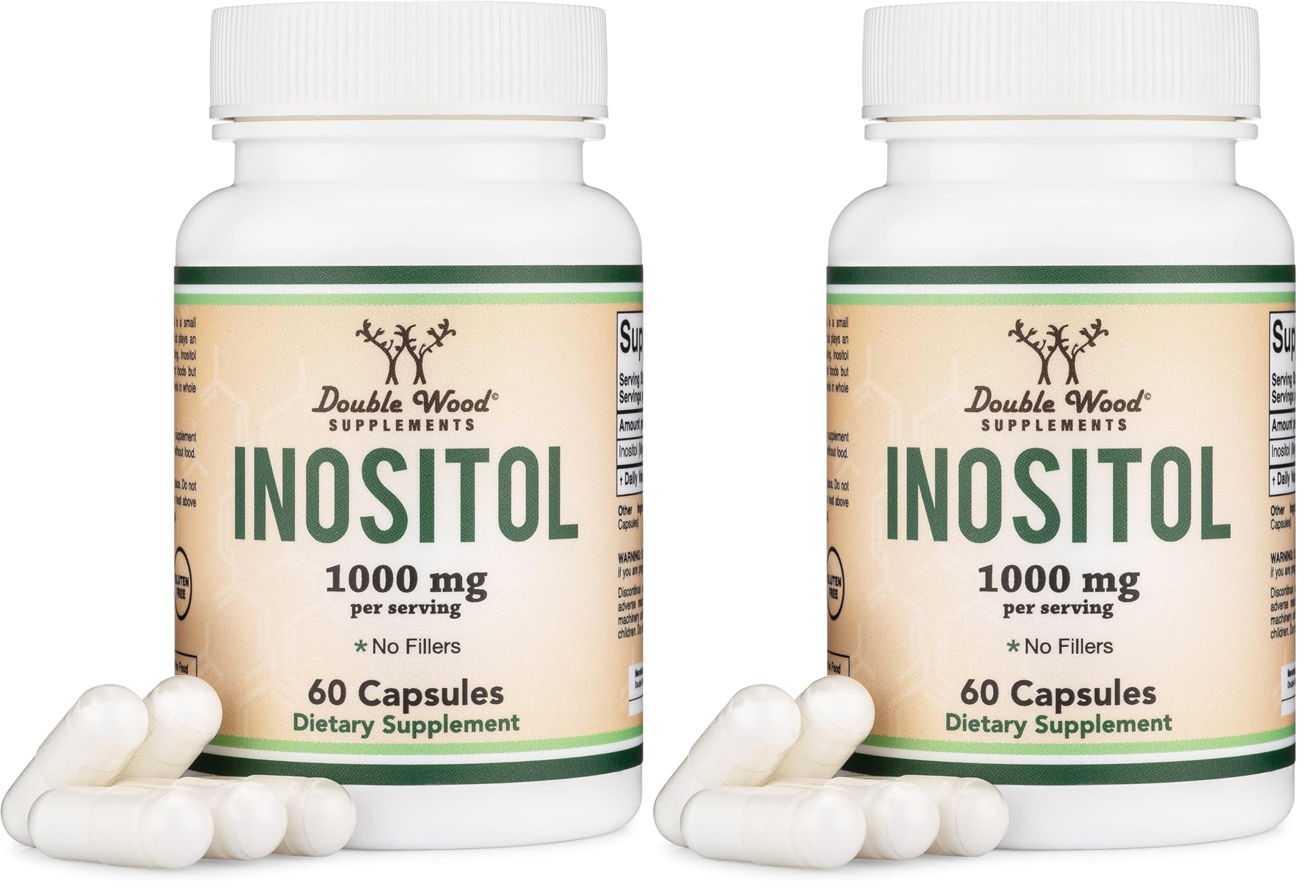 Inositol 1000mg capsules bottle – product hero image