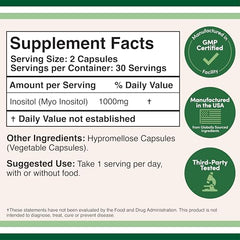 Double Wood Inositol 1000mg capsules pack of 2
