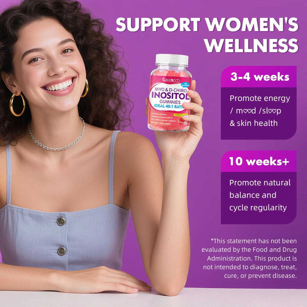 Front of bottle highlighting 40:1 inositol ratio