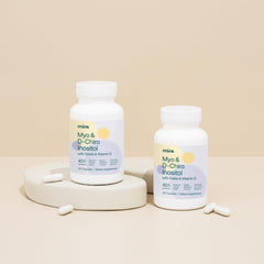 Label displaying the 40:1 Myo-Inositol to D-Chiro Inositol ratio
