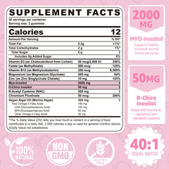 Packaging highlighting the 40:1 ratio and serving size.
