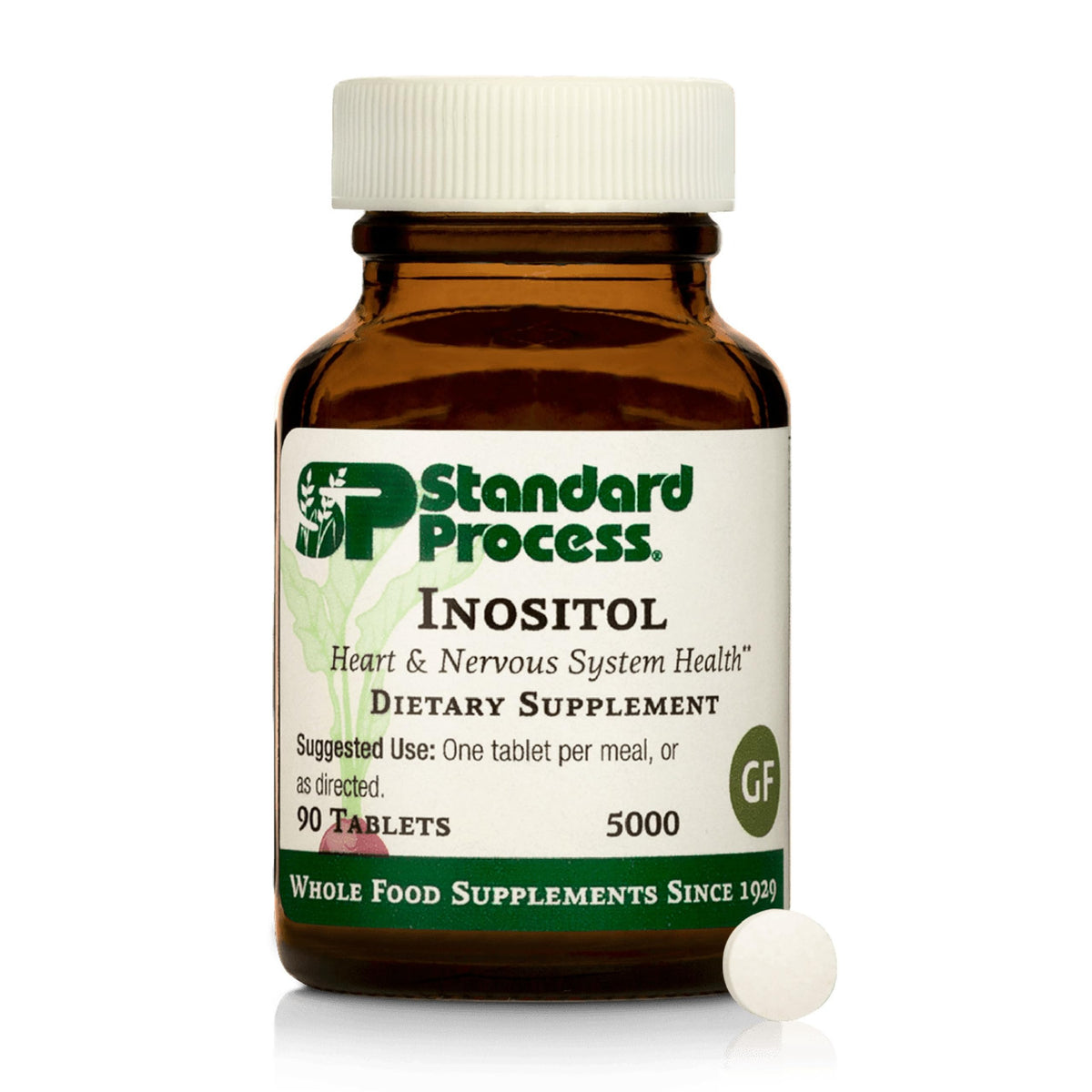 Standard Process Inositol 90 tablets bottle label