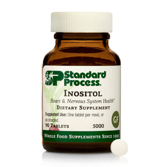 Standard Process Inositol 90 tablets bottle label