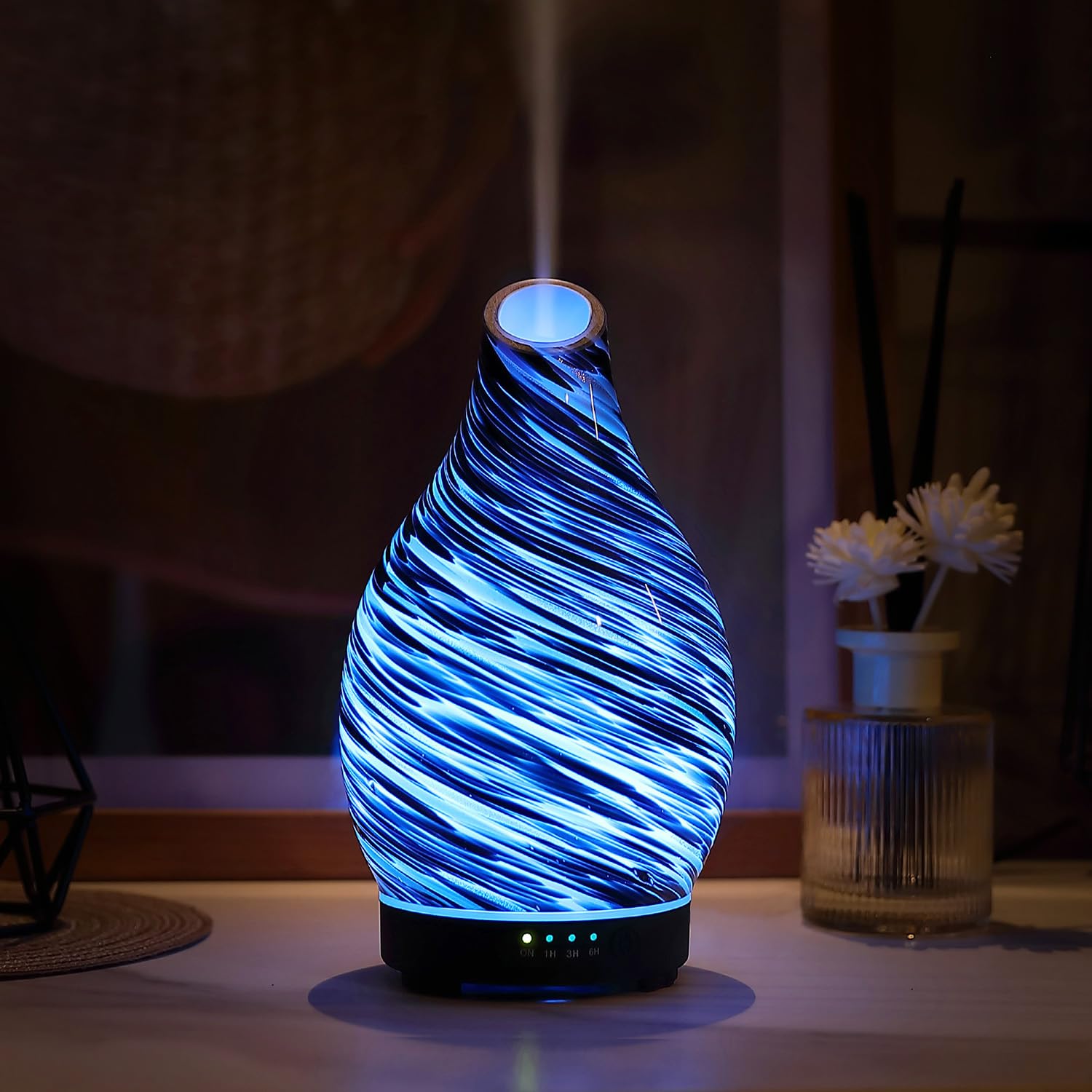 Quiet ultrasonic operation for peaceful aromatherapy