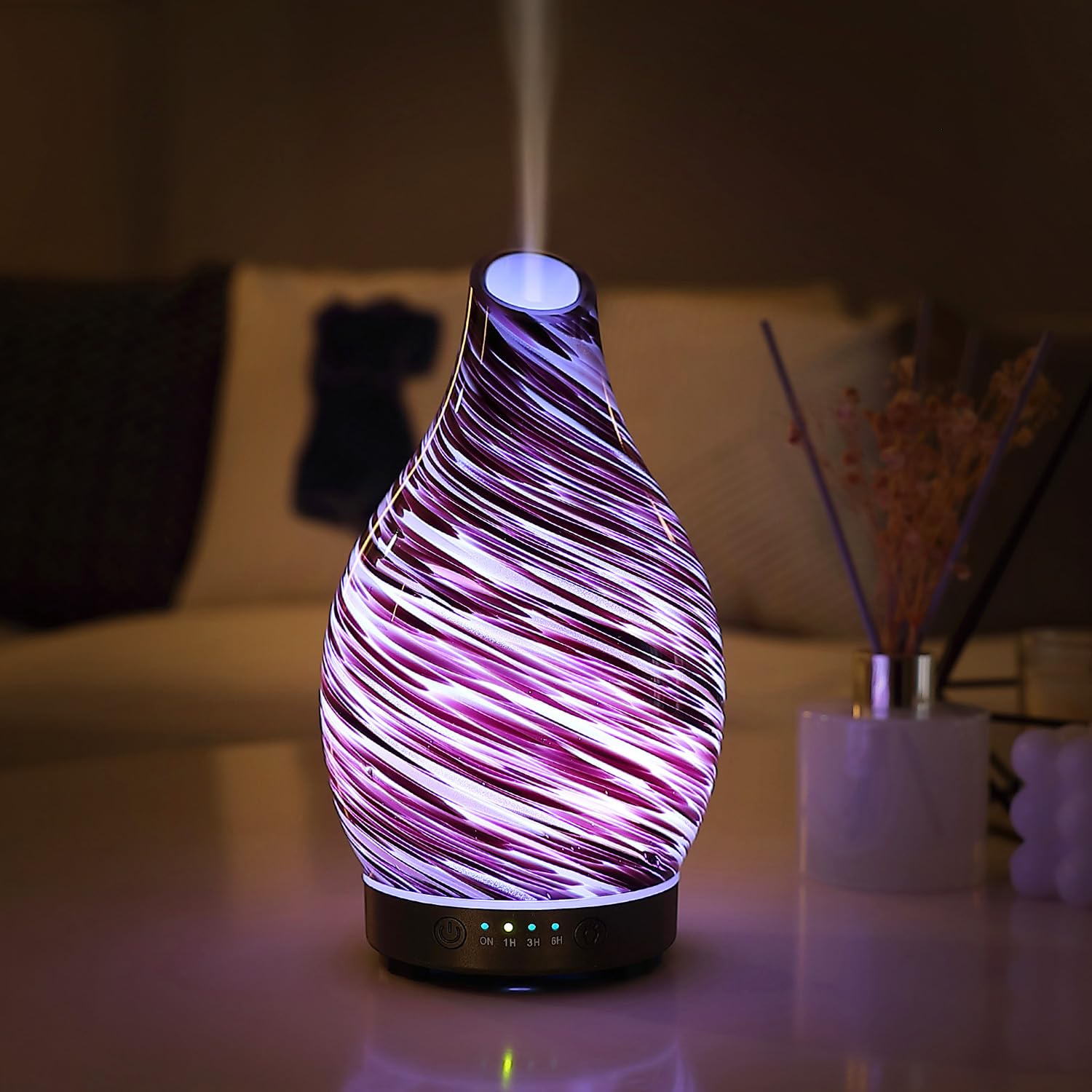 Decorative diffuser vase as home décor centerpiece