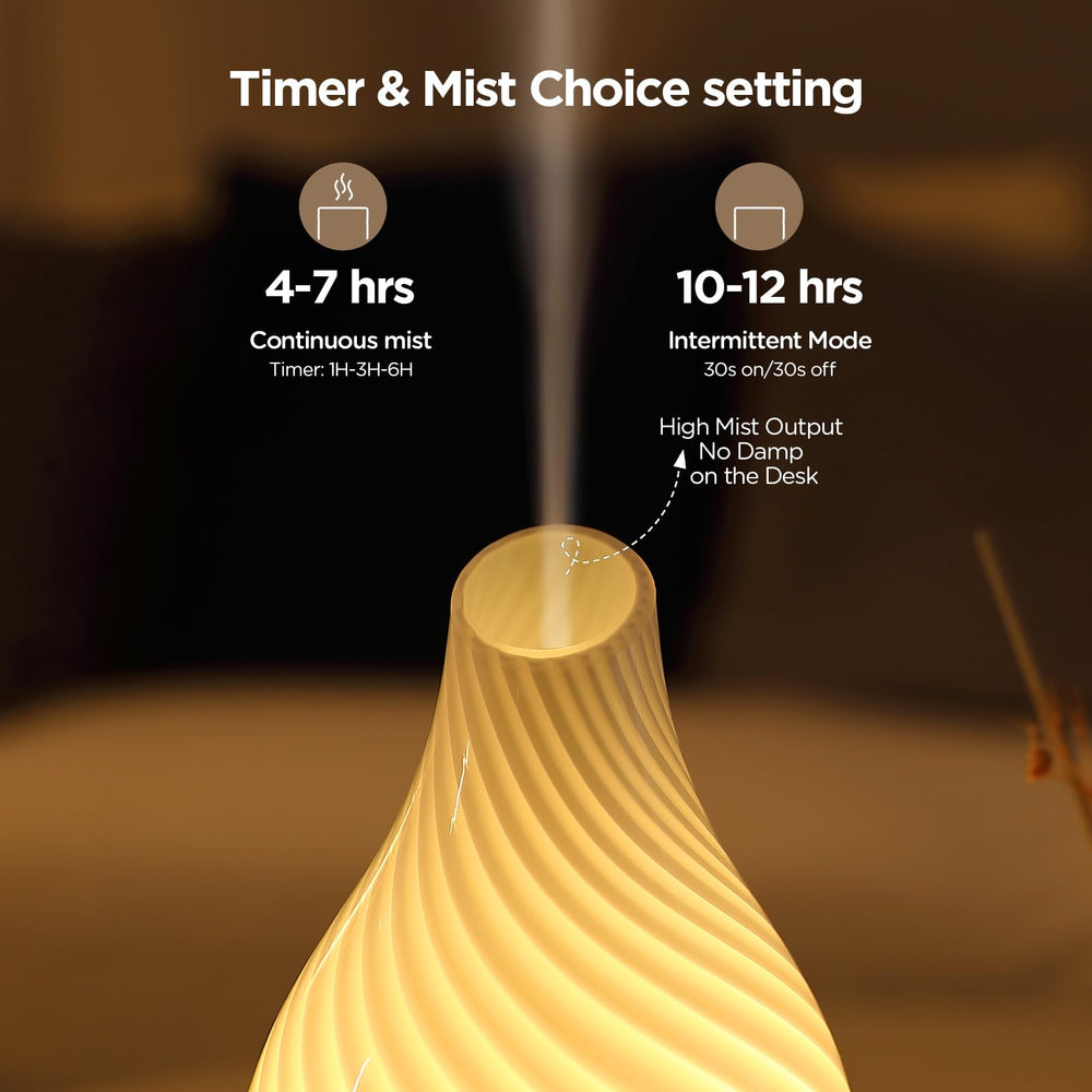 Diffuser with mist and light controls