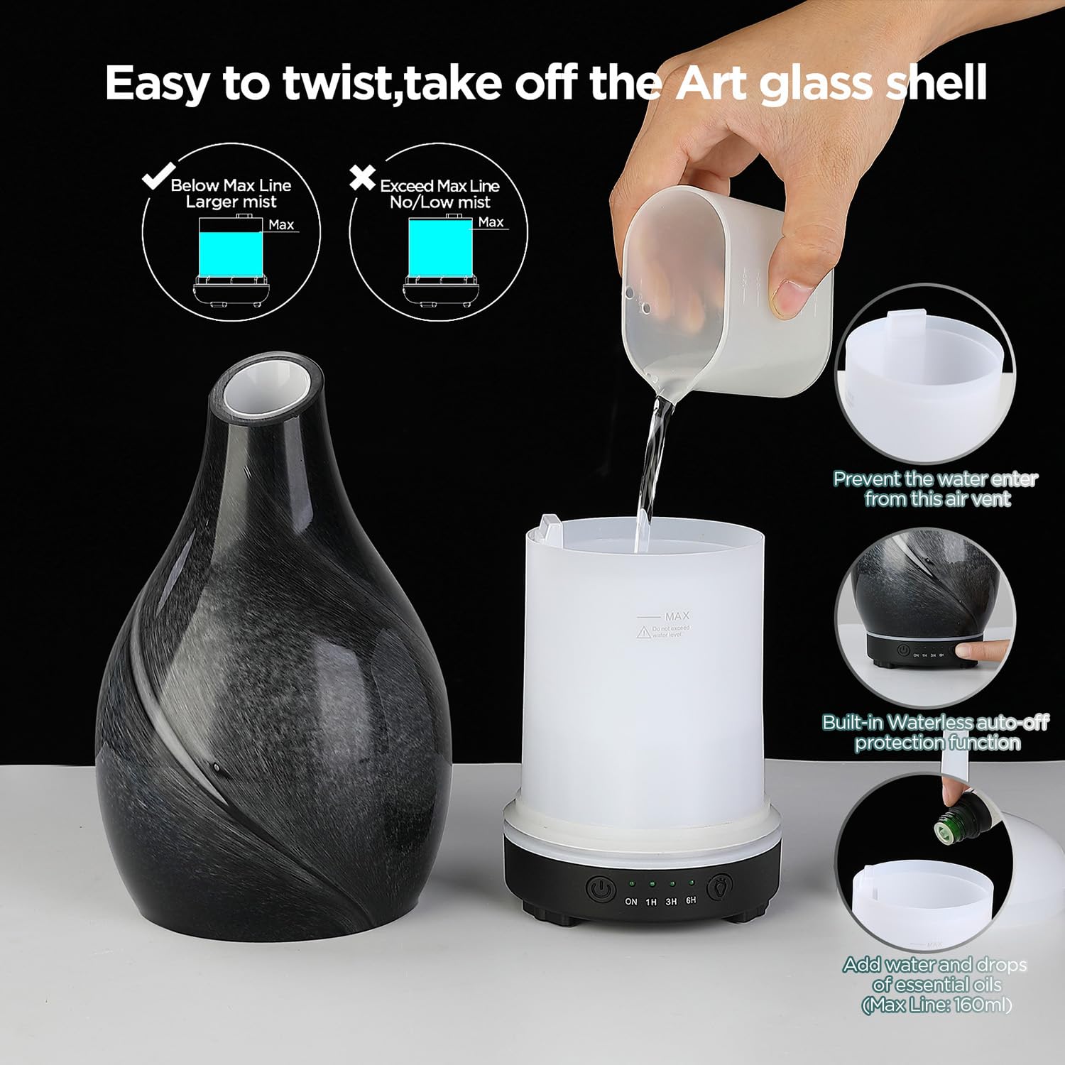 INRORANS Star River Diffuser BPA-Free Materials