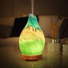 Decorative diffuser placed on a desk as home decor