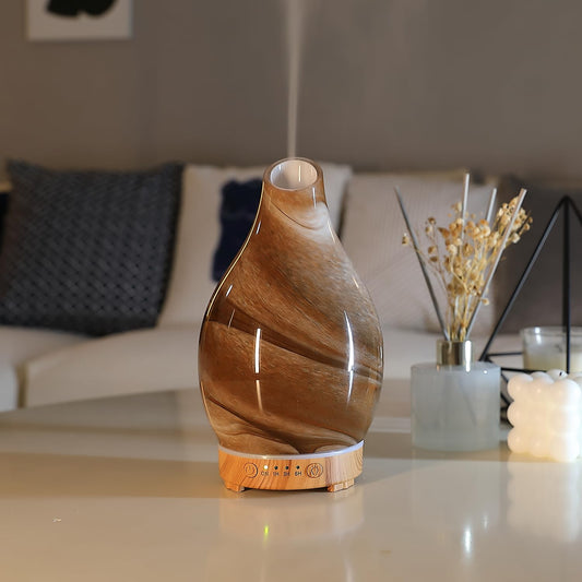 Front view of INRORNAS 160ml essential oil diffuser