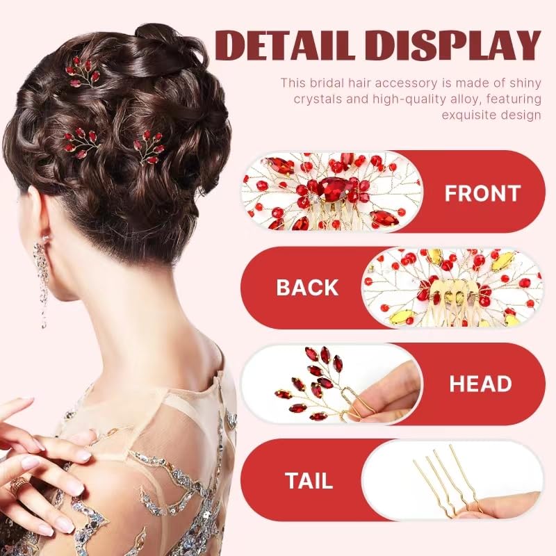inSowni crystal bead embellished comb brings romantic charm to hair