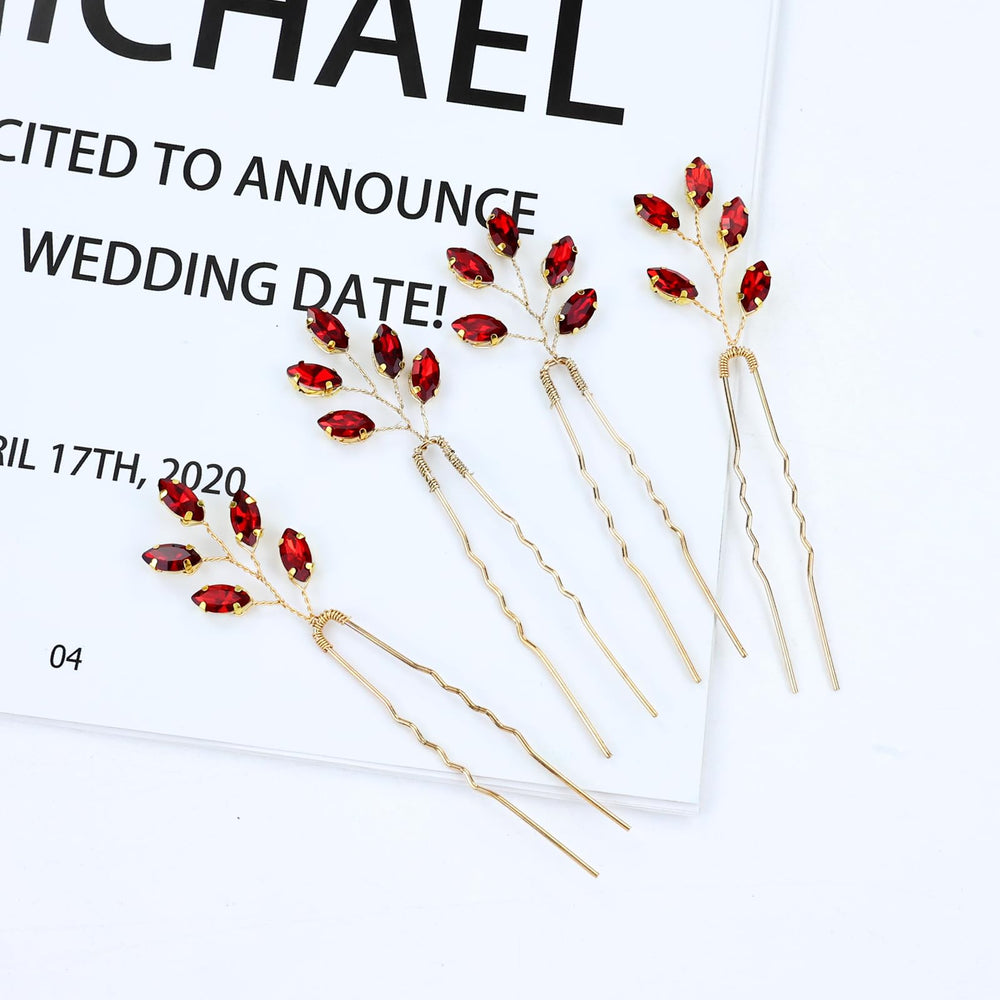 inSowni vintage red crystal accessory suits wedding parties