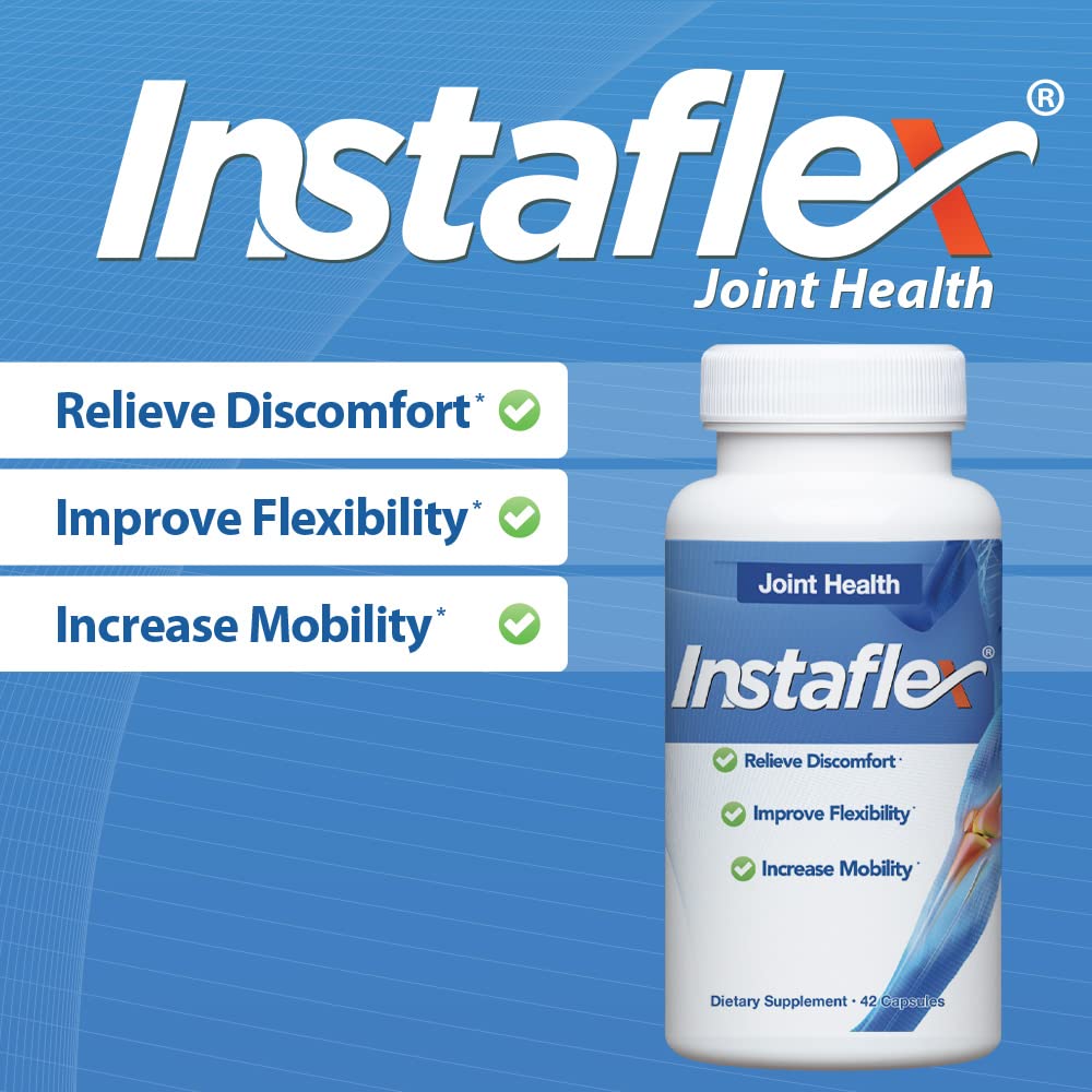 Instaflex bottle with 42 capsules and label visible
