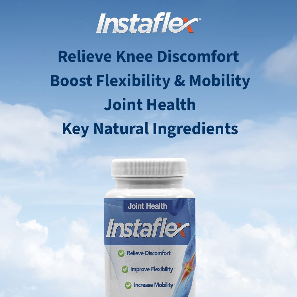 Lifestyle shot of a person with Instaflex Joint Support bottle