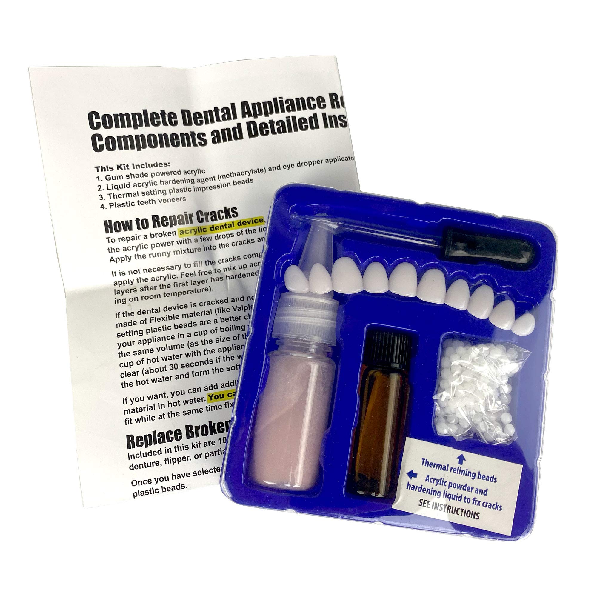 Repairing a cracked denture using Instant Smile