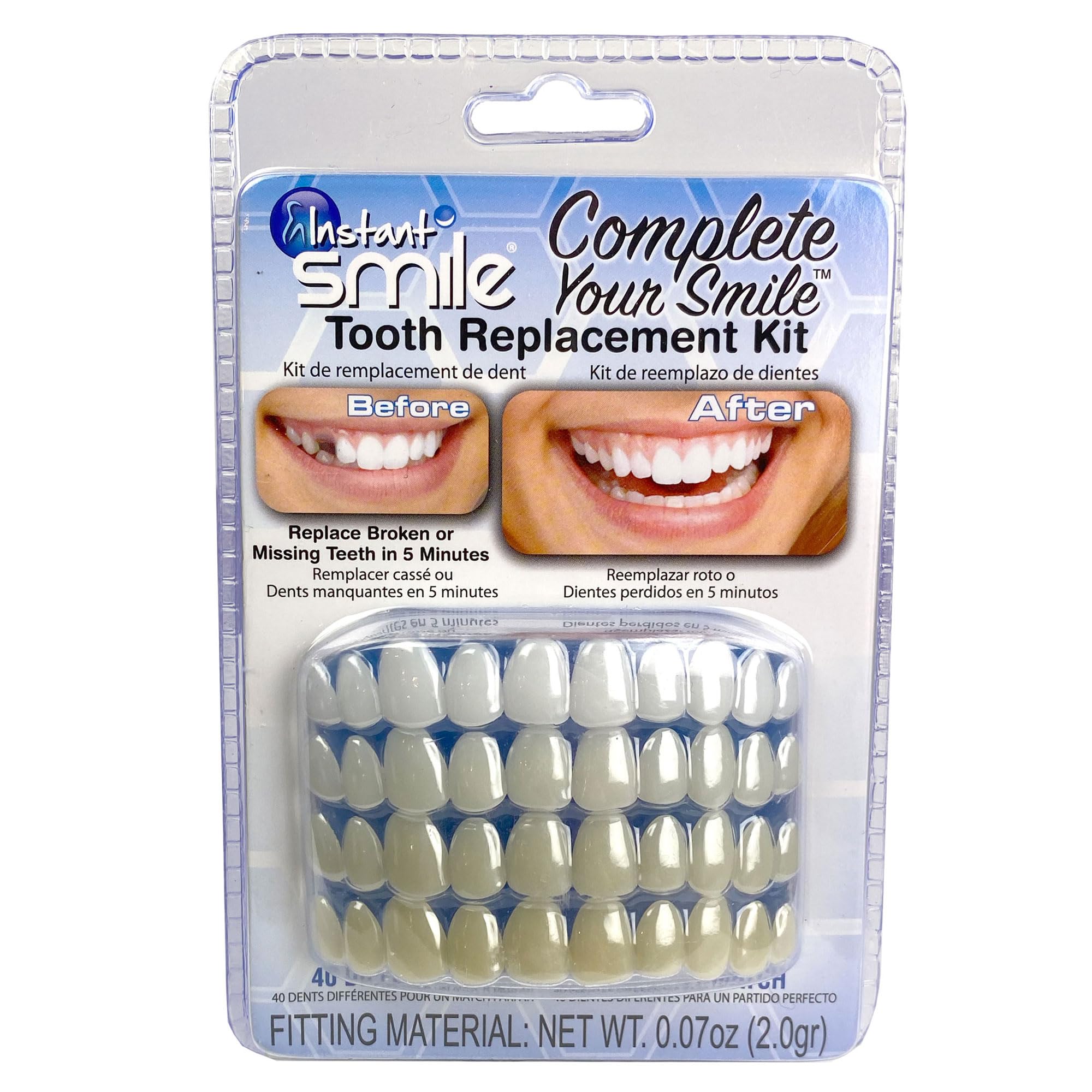 Instant Smile kit cover showing packaging and included components