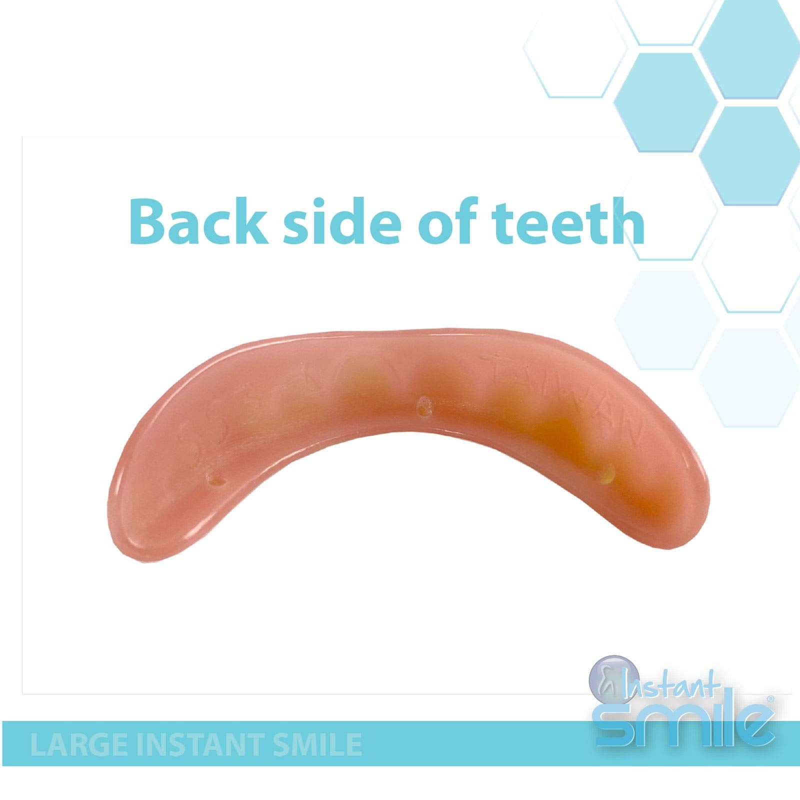 Close-up of Instant Smile Large Size veneer material