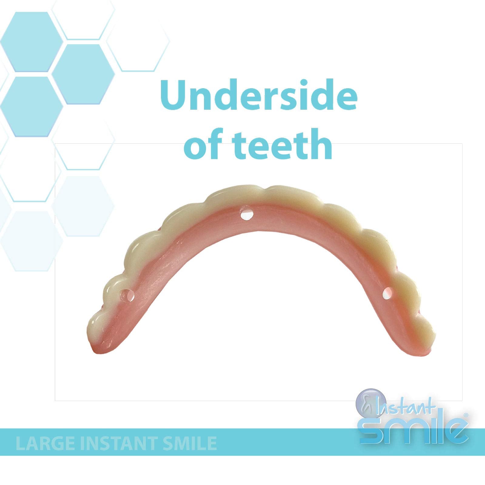 In-home fitting demonstration with Instant Smile Large Size veneer