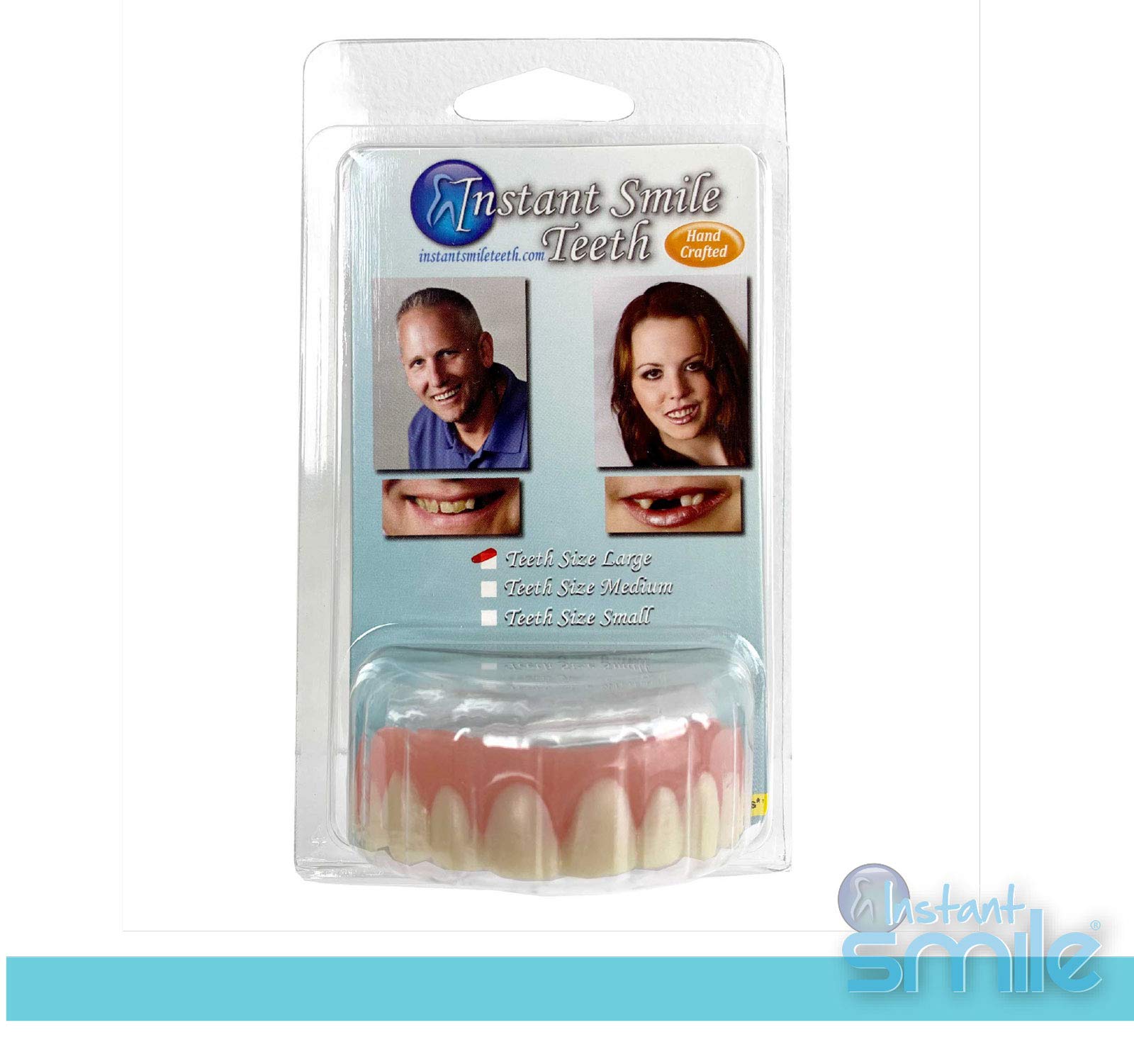 Comparison: Instant Smile Large Size vs Medium Veneer