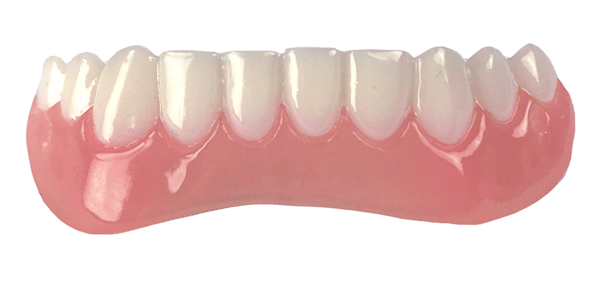 Front view of Instant Smile Handmade Bright White Lower Veneer