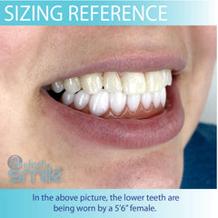 Handmade bright white shade matching Instant Smile Comfort Fit Uppers