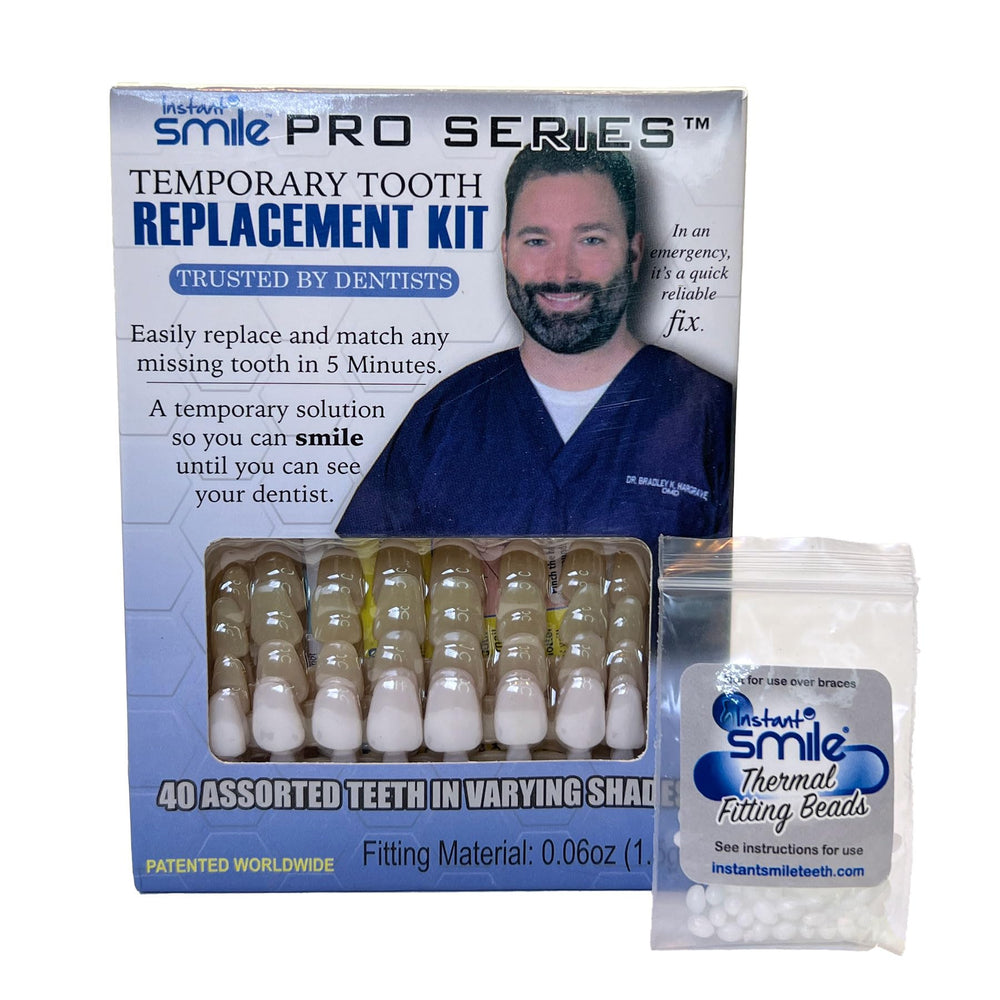 Instant Smile Pro Series Temporary Tooth Kit – assorted teeth shapes and sizes (40 options)