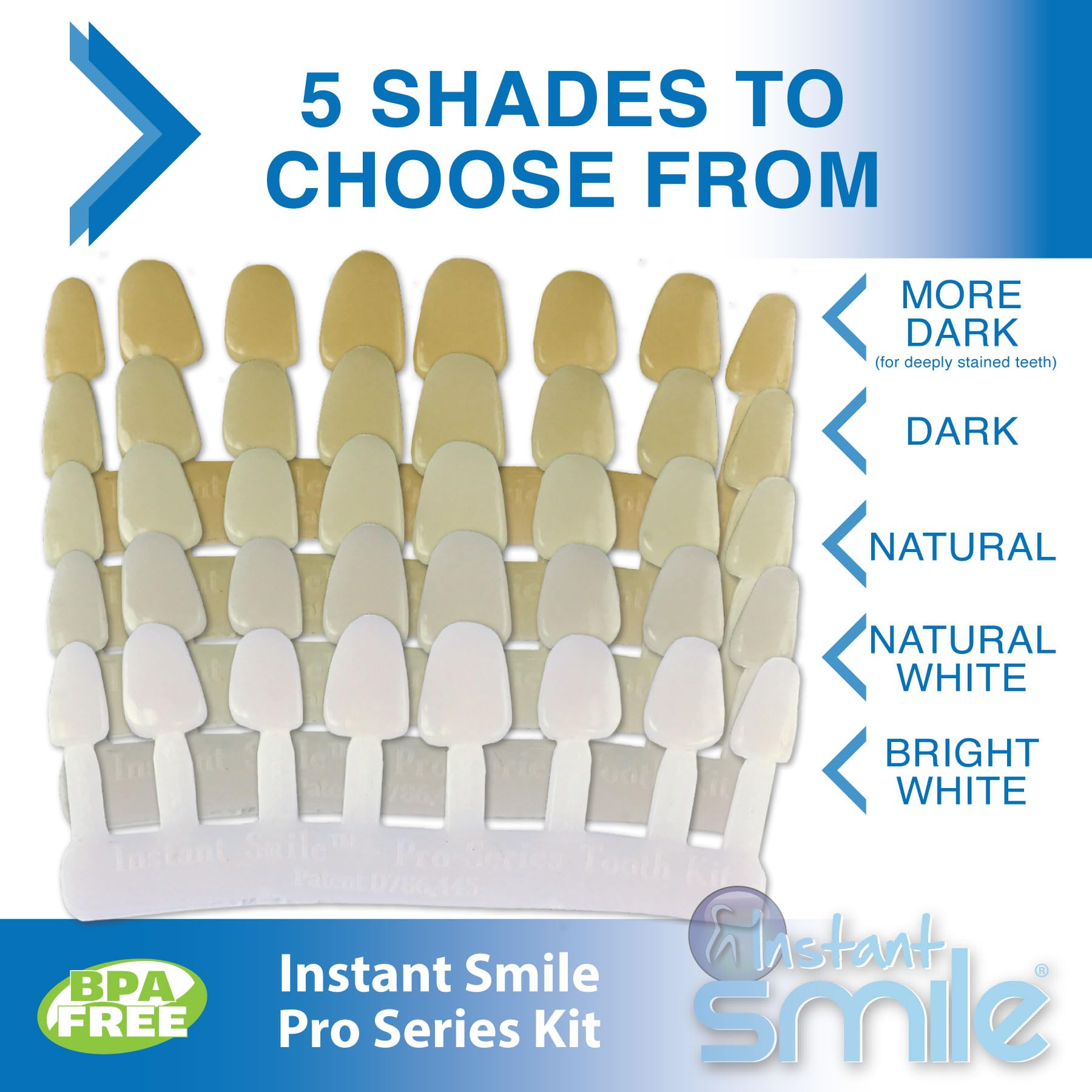 40 shapes and 5 shade options with fitting beads included