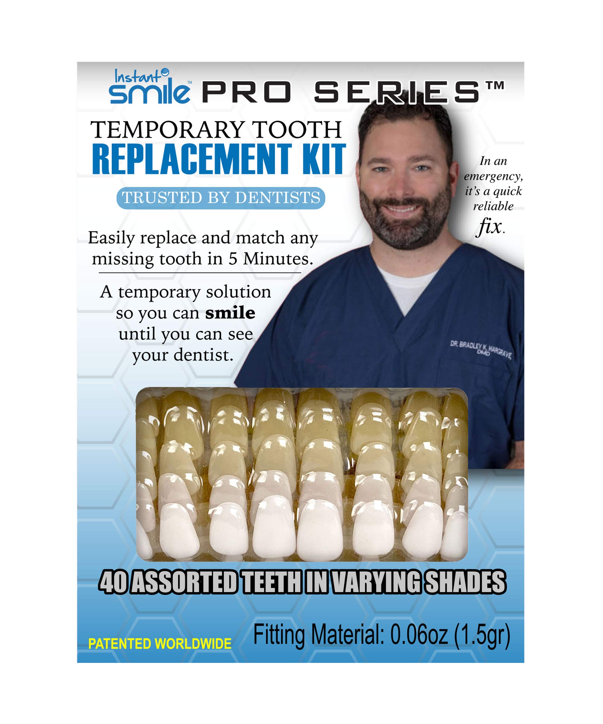Instant Smile Pro-Series temporary tooth kit – front view
