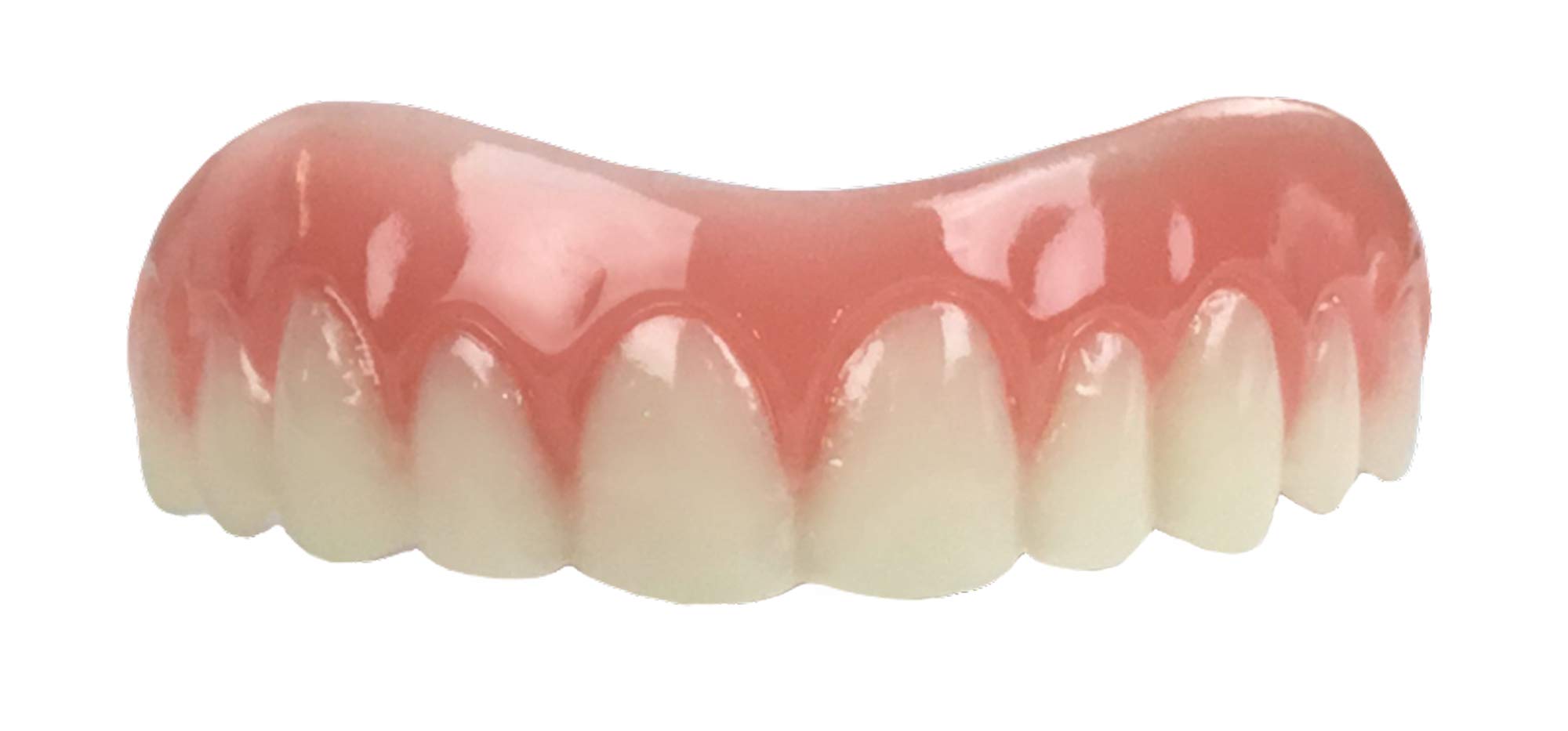 Natural shade Instant Smile veneers – close-up side view